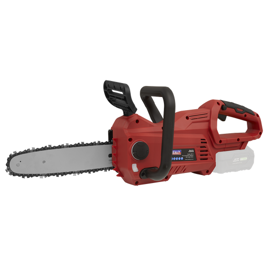 Sealey 20V SV20 Series 25cm Cordless Chainsaw - Body Only Red/Black CP20VCHS