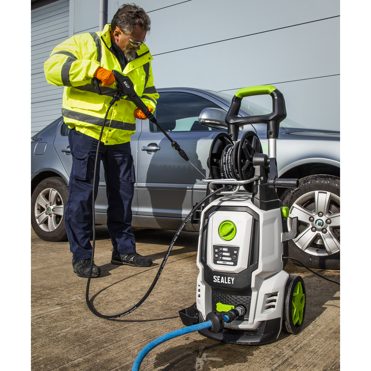 Sealey Pressure Washer Wireless With Snow Foam 170 Bar 450L/HR PW2400COMBO