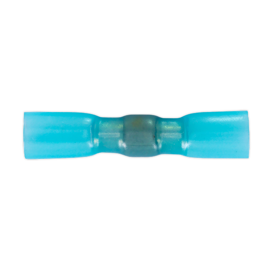 Sealey Heat Shrink Butt Connector With Crimp & Solder Blue Pack of 25 HSSB25B
