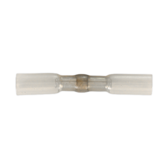 Sealey Heat Shrink Butt Connector With Crimp Solder Clear Pack Of 25 HSSB25C