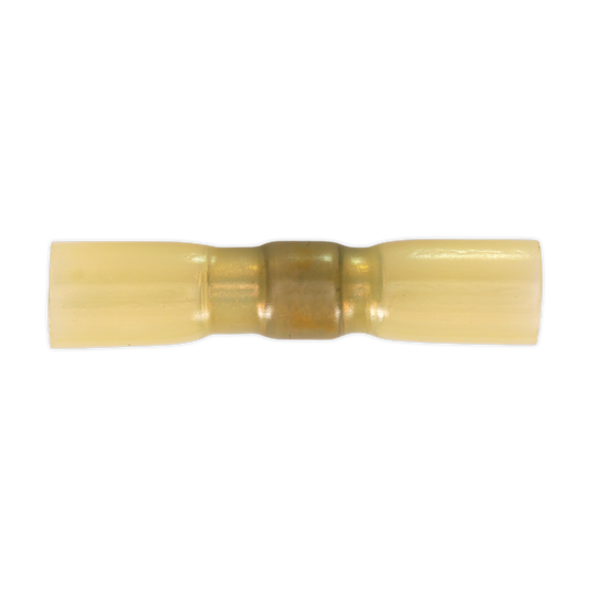 Sealey Heat Shrink Butt Connector With Crimp Solder Yellow Pack of 25 HSSB25Y