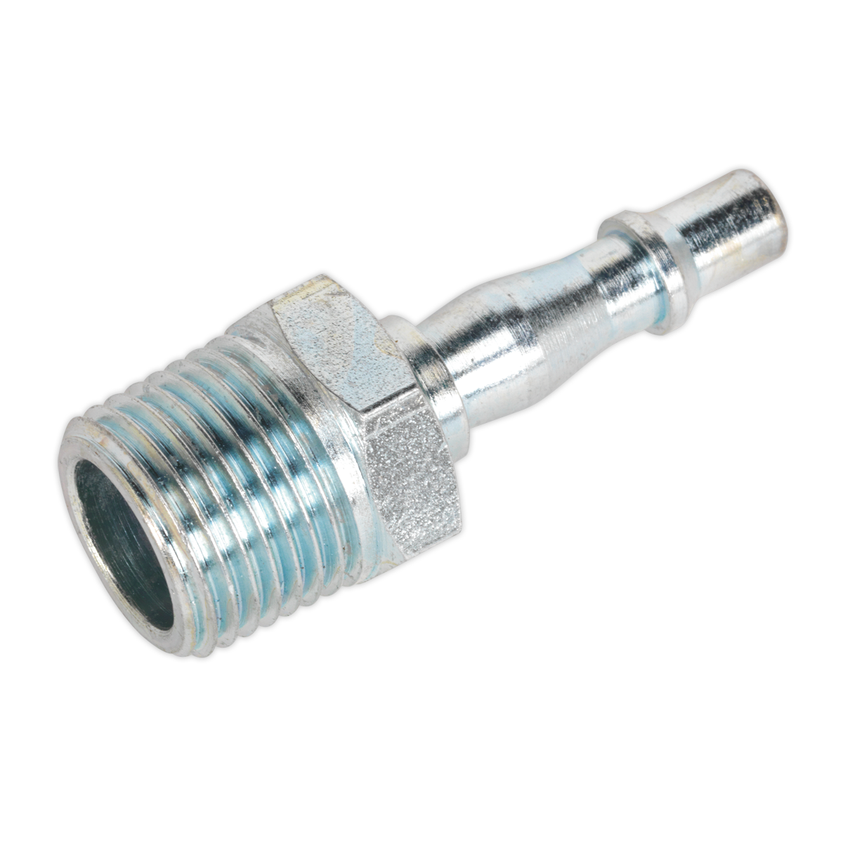 Sealey Screwed Adaptor Male 1/2" BSPT 100 PSI 35-43 CFM Silver - Pack of 5 AC68
