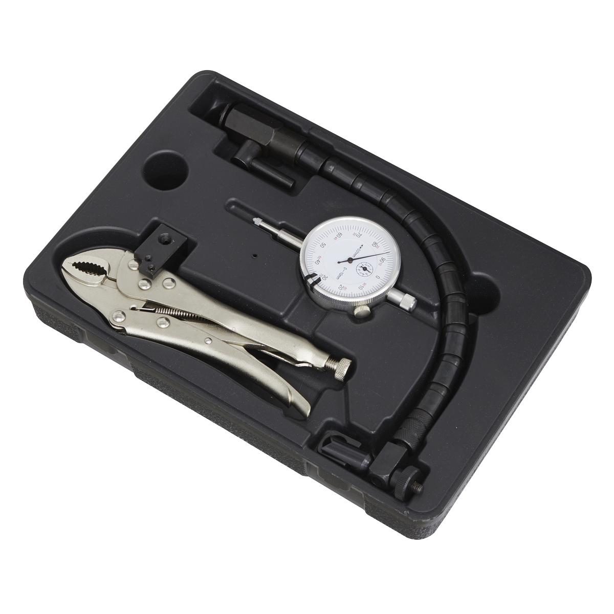 Sealey Brake Disc Run-Out Kit With Metric Calibrated DTI Gauge Silver VS0290