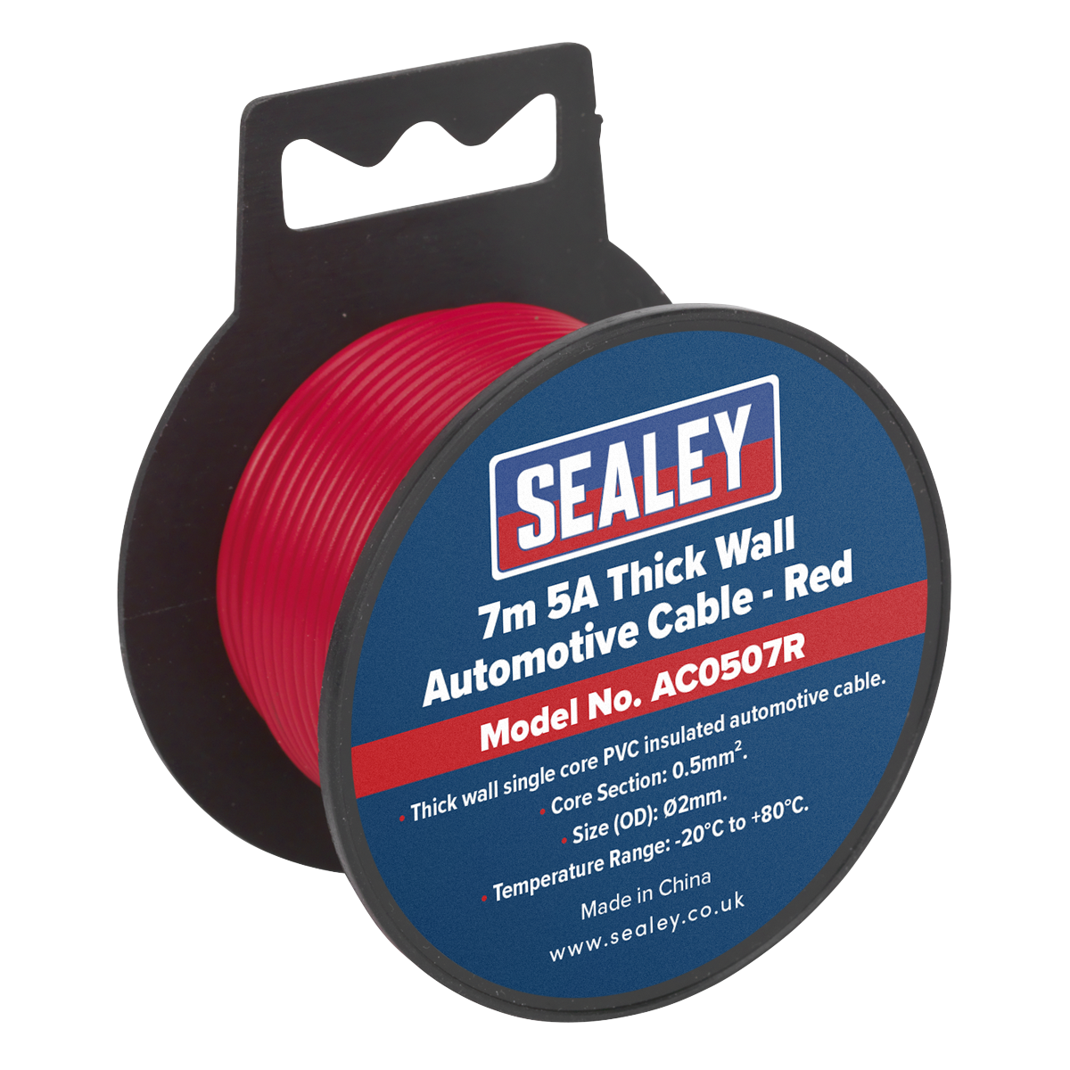 Sealey Clip Strip Deal Car Automotive Cable Thick Wall 5A-27A 2.5m-7m ACSET