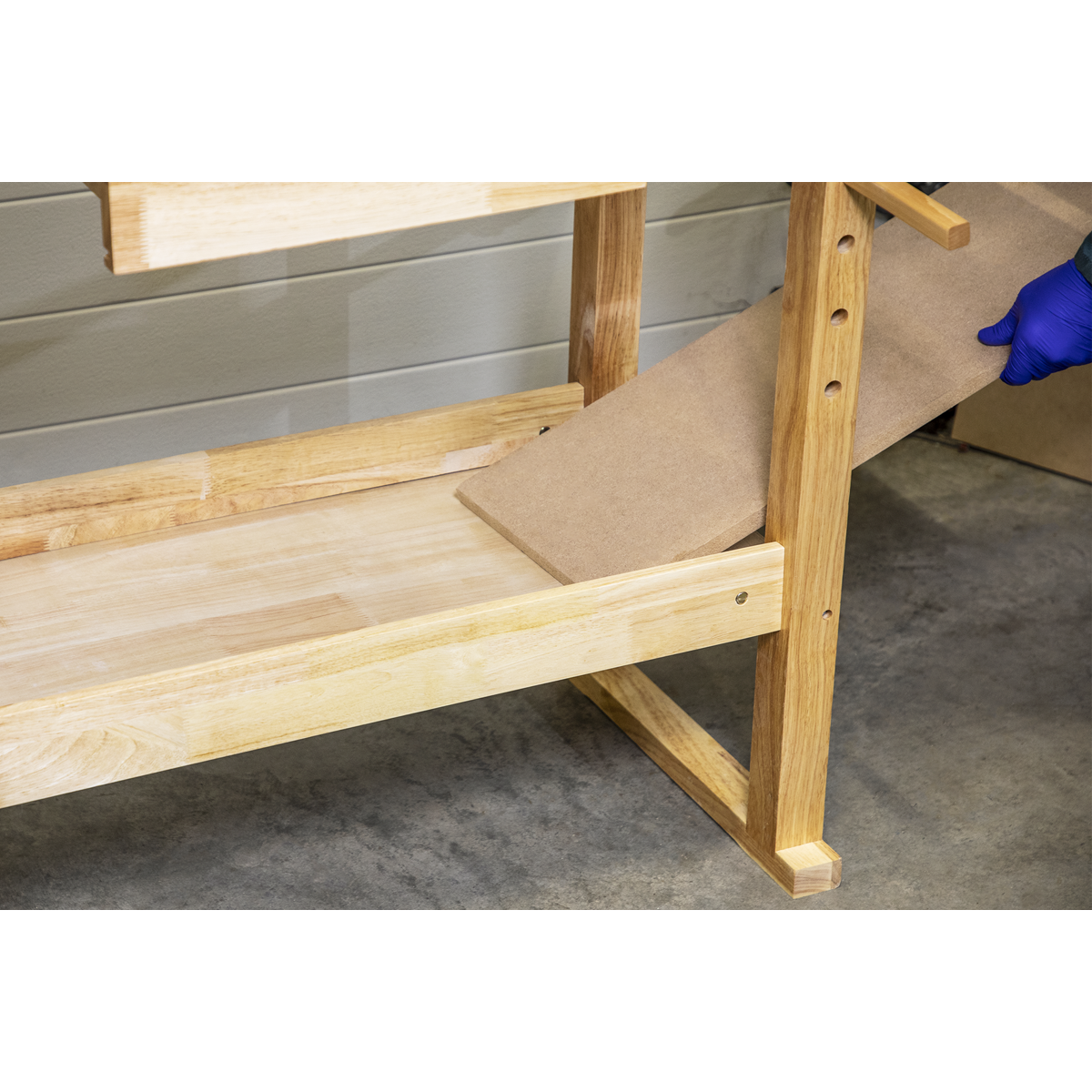 Sealey Woodworking Bench Oak With a Varnished Finish Tool Drawer 1.52mtr AP1520