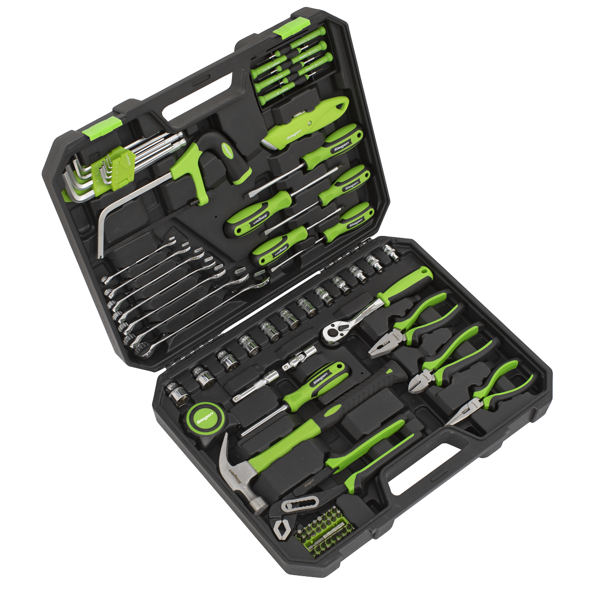 Sealey Tool Kit 84 Pieces - Sockets Hex Keys Spanners Screwdrivers Pliers S01213