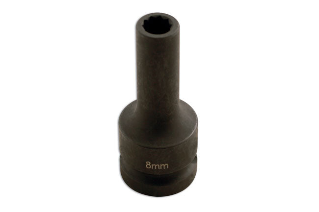 LASER 5132 Socket Wrench Insert Chrome-Molybdenum Steel Ten-Sided Polygon