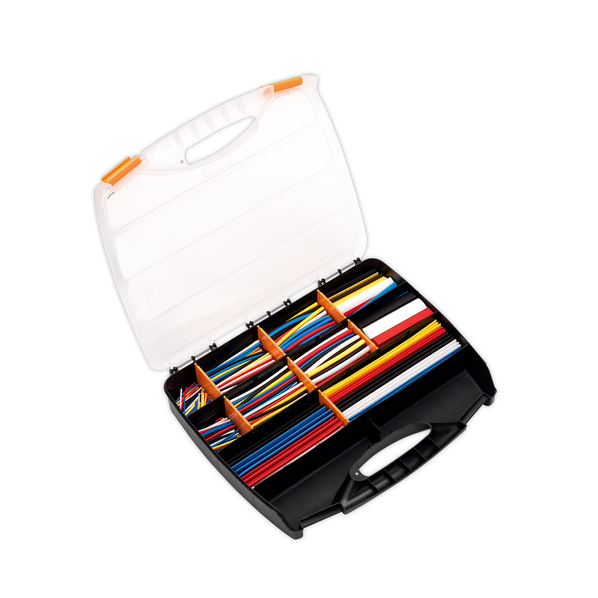 Sealey Heat Shrink Tubing Sleeve Assortment 590pc Mixed Colours RoHS HST590MC
