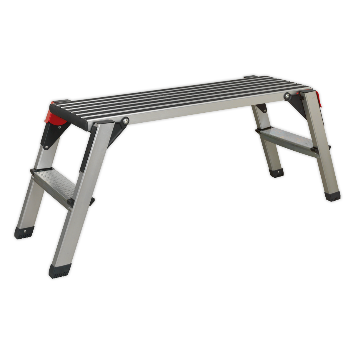 Sealey Folding Platform Aluminium 2 Steps 150kg Capacity 500mm Height APS2