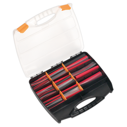 Sealey Heat Shrink Tubing Sleeve 261 Pieces Adhes Lined 100 150mm HSTAL261MC