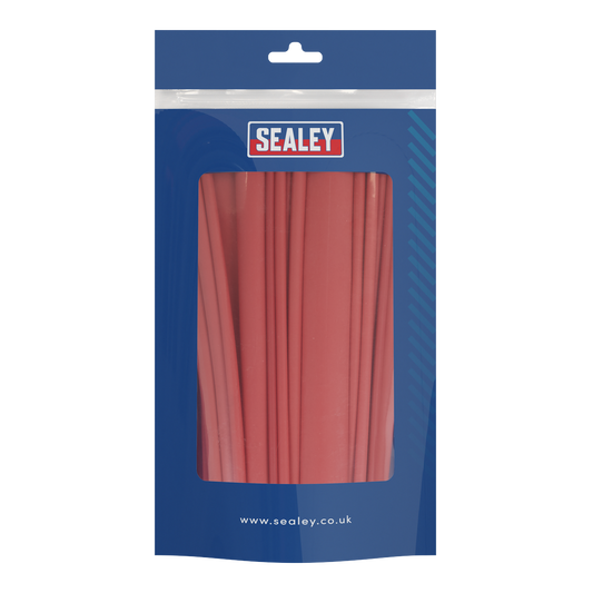 Sealey Heat Shrink Tubing Assortment 72 Pieces Red Adhesive Lined 200mm HSTAL72R