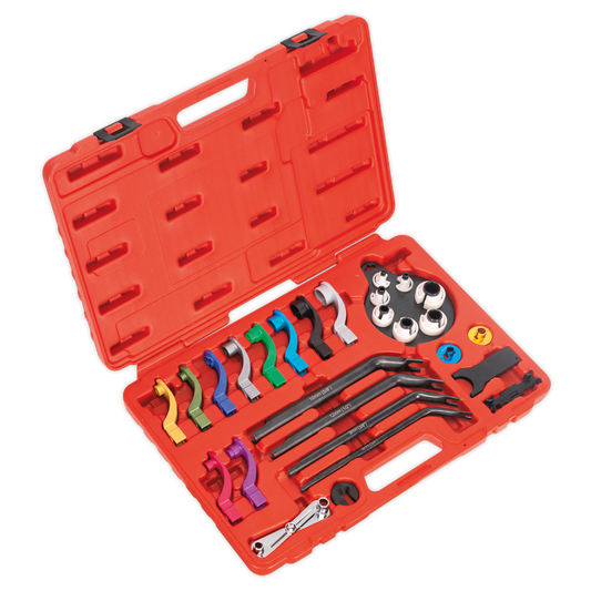 Sealey Fuel & Air Conditioning Disconnection Tool Set 27 Pieces Kit VS0557