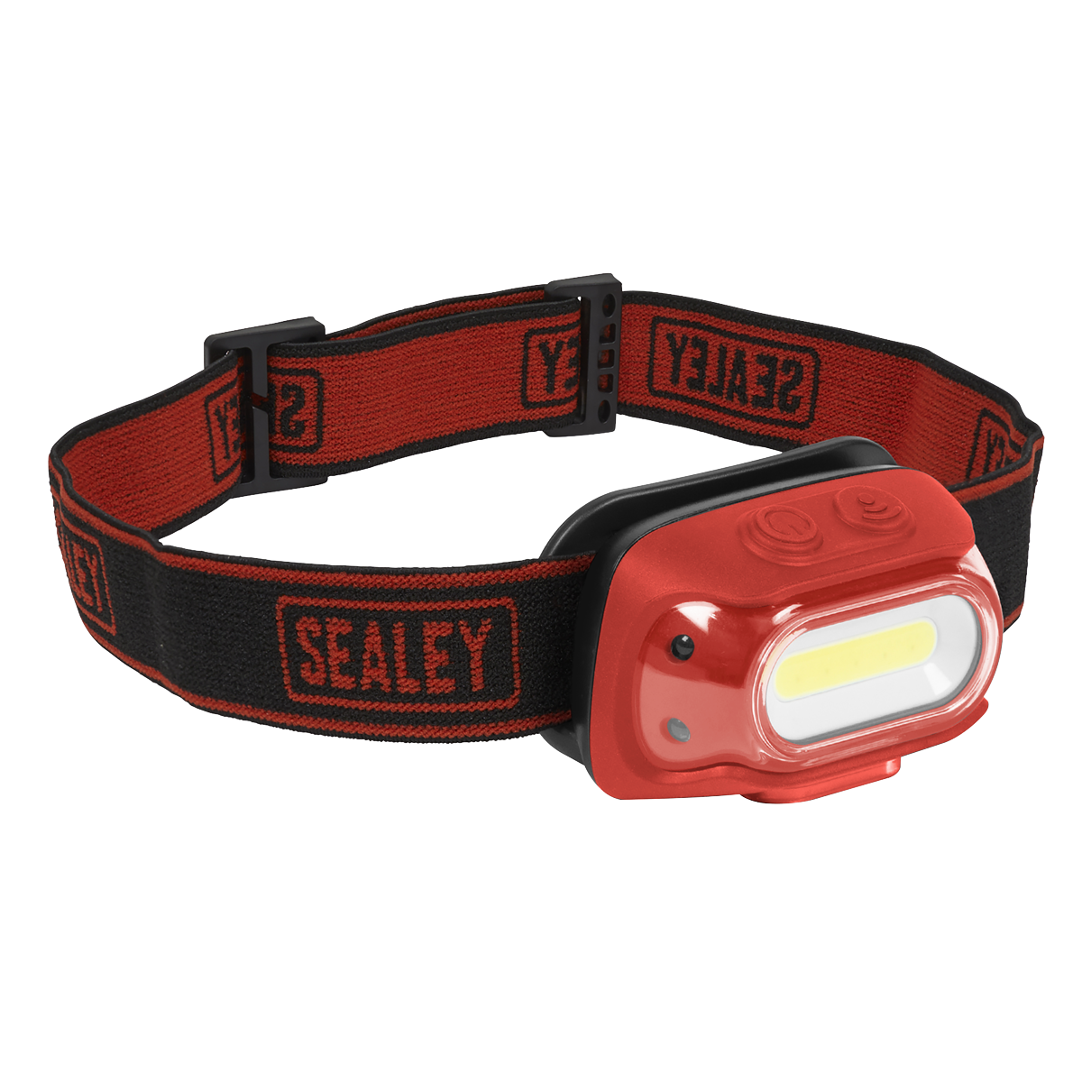 Sealey Rechargeable Head Torch With Auto-Sensor 1200mAh 8W COB LED Red HT08RR