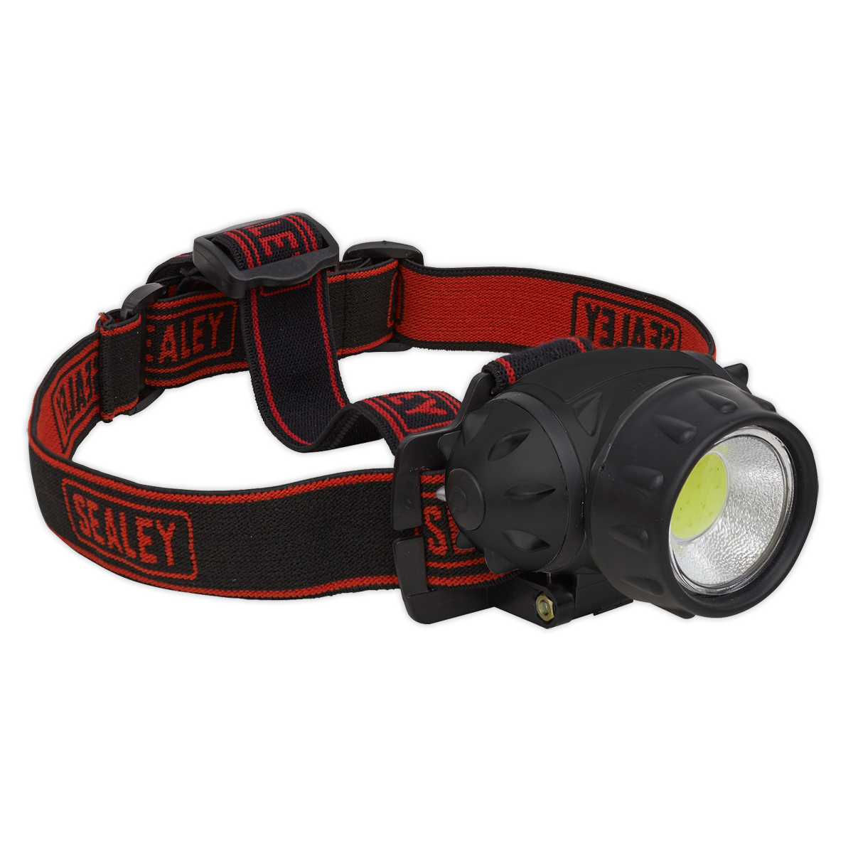 Sealey Head Torch 3W COB LED Spotlight 200 Lumens Adjust High Low Flash HT101
