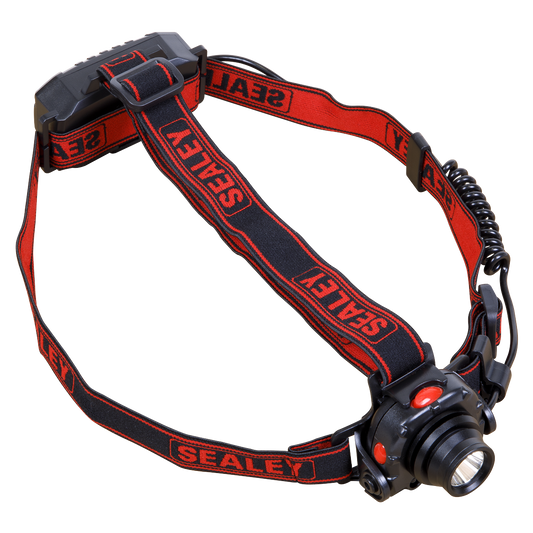 Sealey Rechargeable Head Torch 3W CREE LED 180 Lumens Adjustable HT106LED