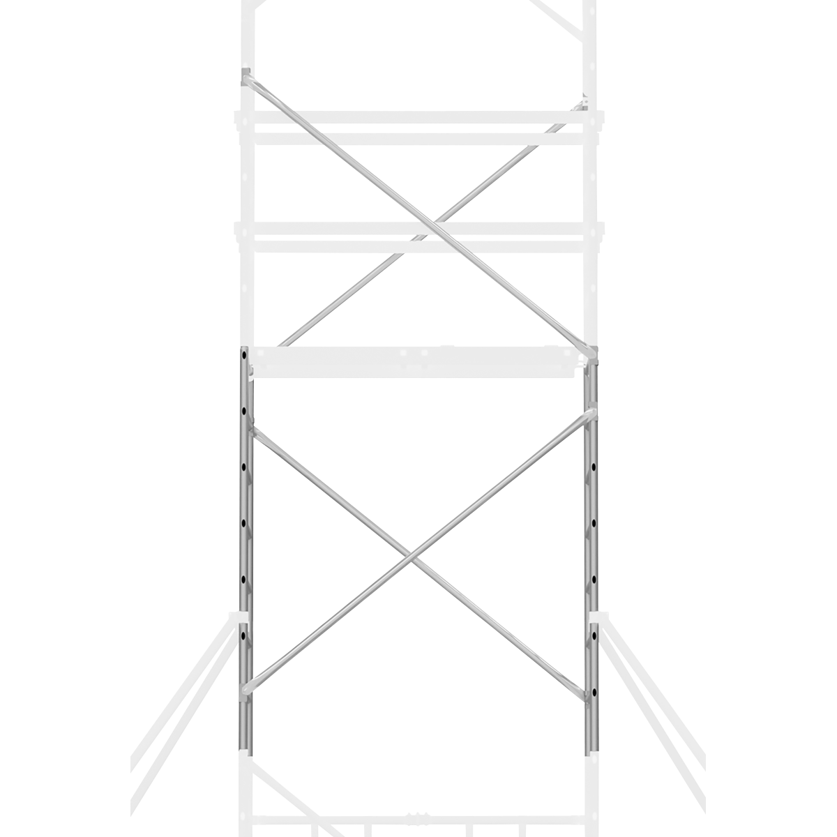 Sealey Platform Scaffold Tower Extension Pack 4 For SSCL1 5.17m Height SSCL4