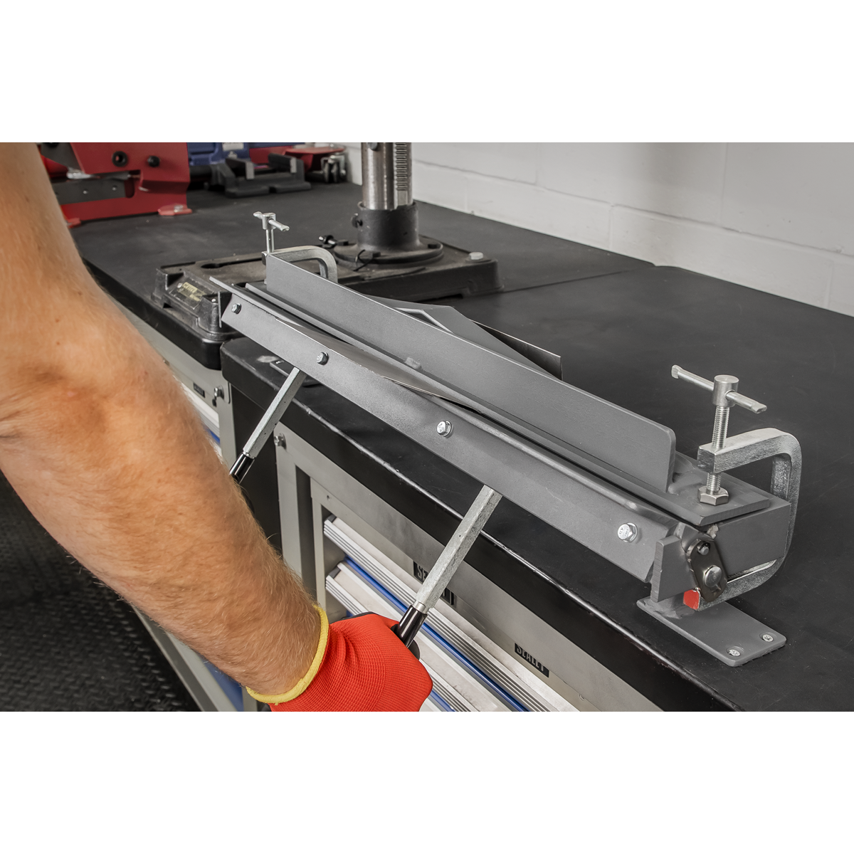 Sealey 700mm Sheet Metal Folder Vice/Bench Mounting Adjustable Fold Plate TS01