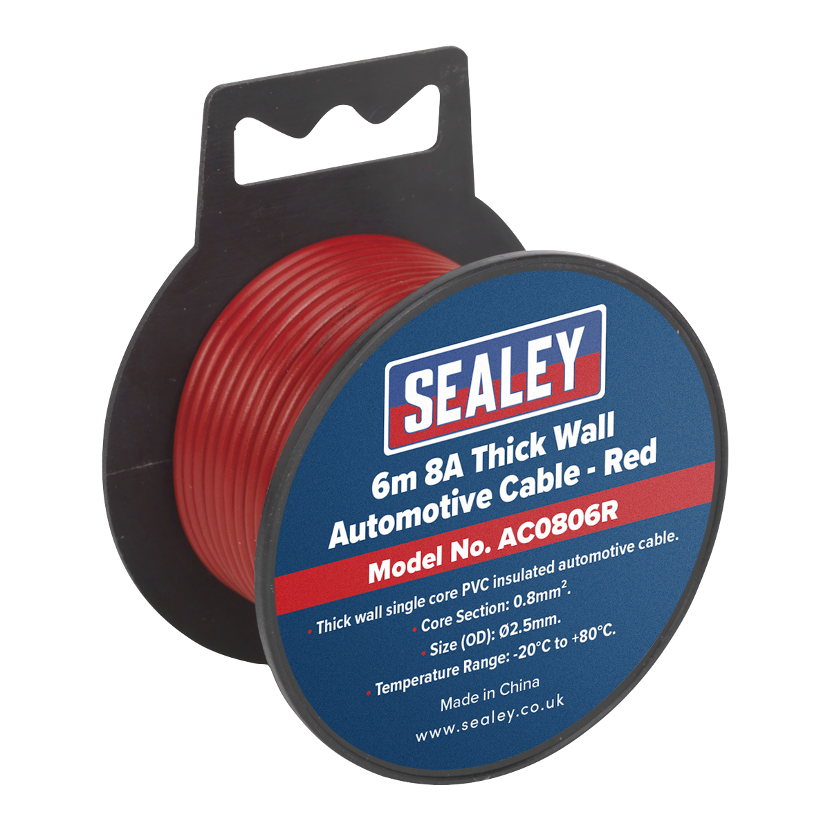 Sealey Clip Strip Deal Car Automotive Cable Thick Wall 5A-27A 2.5m-7m ACSET