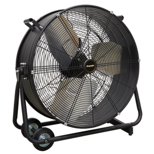 Sealey Premier 24In High Velocity Industrial Drum Fan With Handles 240V HVD24P