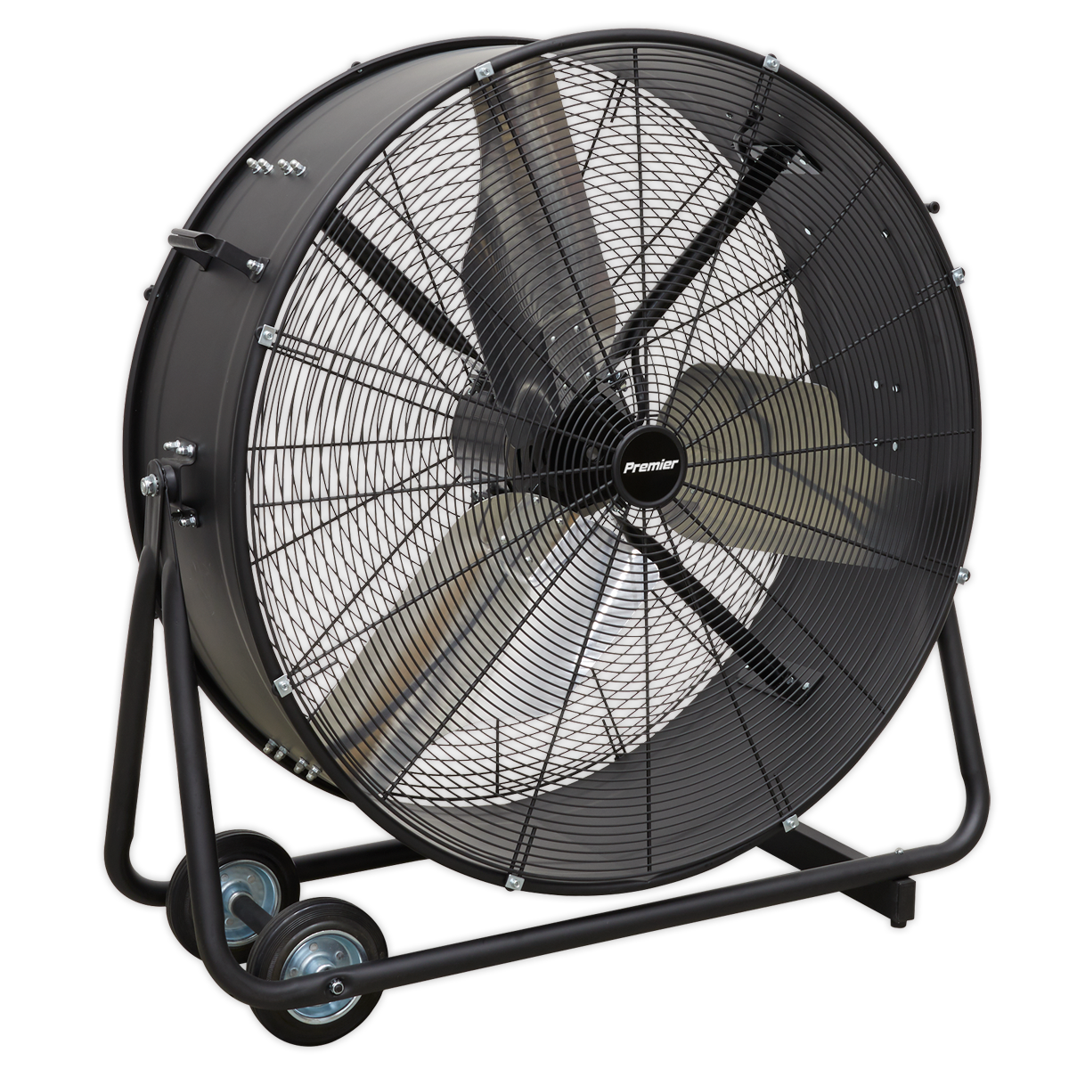 Sealey 36" Premier High Velocity Industrial Drum Fan 240V - Black HVD36P