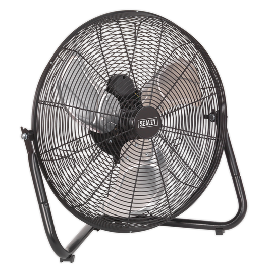 Sealey 18" Industrial High Velocity Fan With 3-Speed 240V 110W Black HVF18