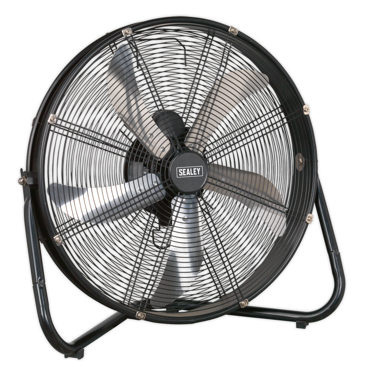 Sealey 20" Industrial High Velocity Floor Fan With 3-Speed 240V Black HVF20