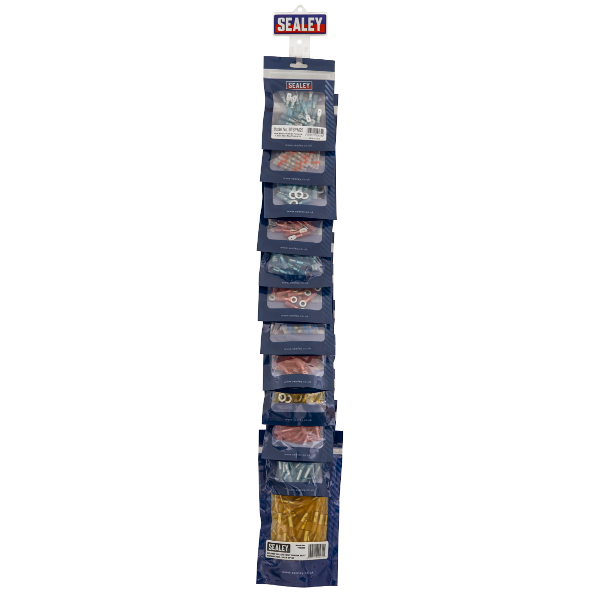 Sealey Clip Strip Deal - Heat Shrink Elctrical Terminal Connectors Set MHSTSET