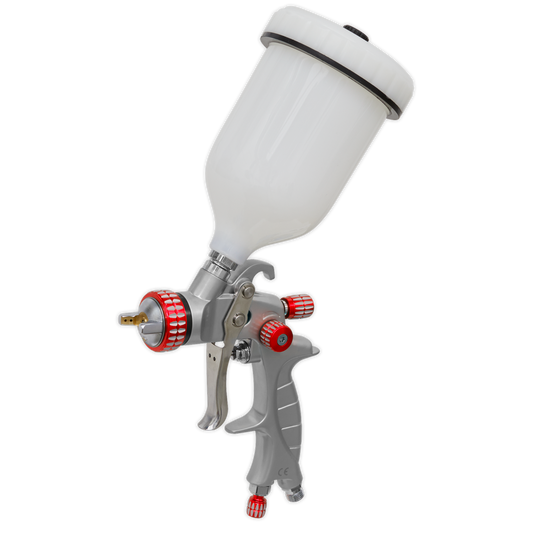 Sealey Professional HVLP Gravity Feed Spray Gun - 1.3mm Set-Up 600mL HVLP01