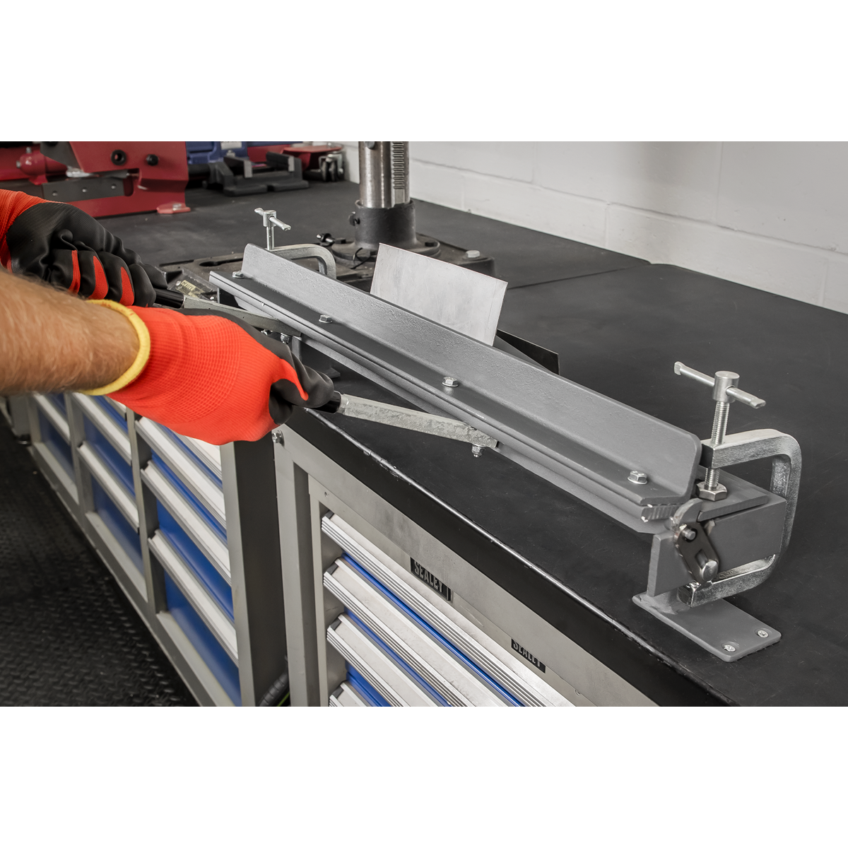 Sealey 700mm Sheet Metal Folder Vice/Bench Mounting Adjustable Fold Plate TS01