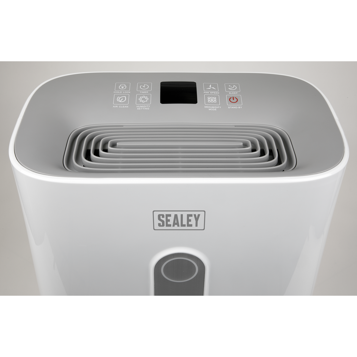 Sealey Portable Dehumidifier With Front Panel Indicator Light 20L White SDH20