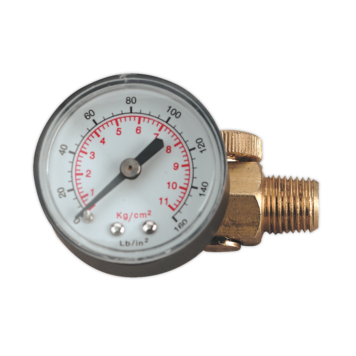 Sealey On-Gun Pressure Regulator With Gauge Spray Gun Accessory 18CFM ILF/RG