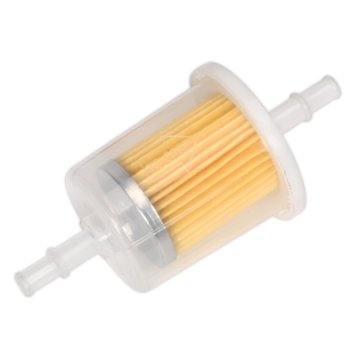 Sealey In-Line Fuel Filter Large Inlet/Outlet Diameter Ø8mm Pack Of 5 ILFL5