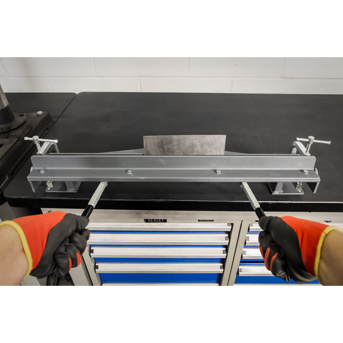 Sealey 700mm Sheet Metal Folder Vice/Bench Mounting Adjustable Fold Plate TS01