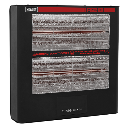 Sealey Wall Mounting Infrared Quartz Heater 2.8kW/230V Easy Installation IR28