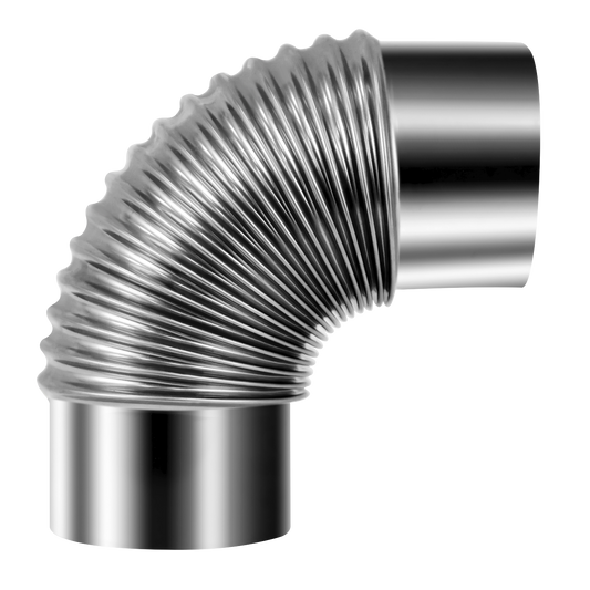 Sealey Stainless Steel Exhaust Flue 90° Bend For IR13 IR16 Heater Ø100mm IREX3
