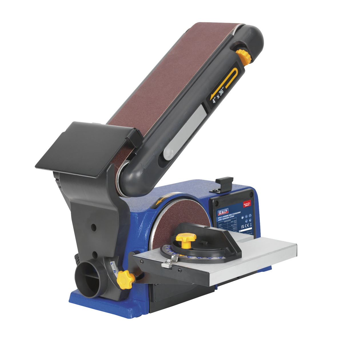 Sealey Belt/Disc Sander With Mitre Gauge 915 x 100mm/Ø150 370W/230V SM914