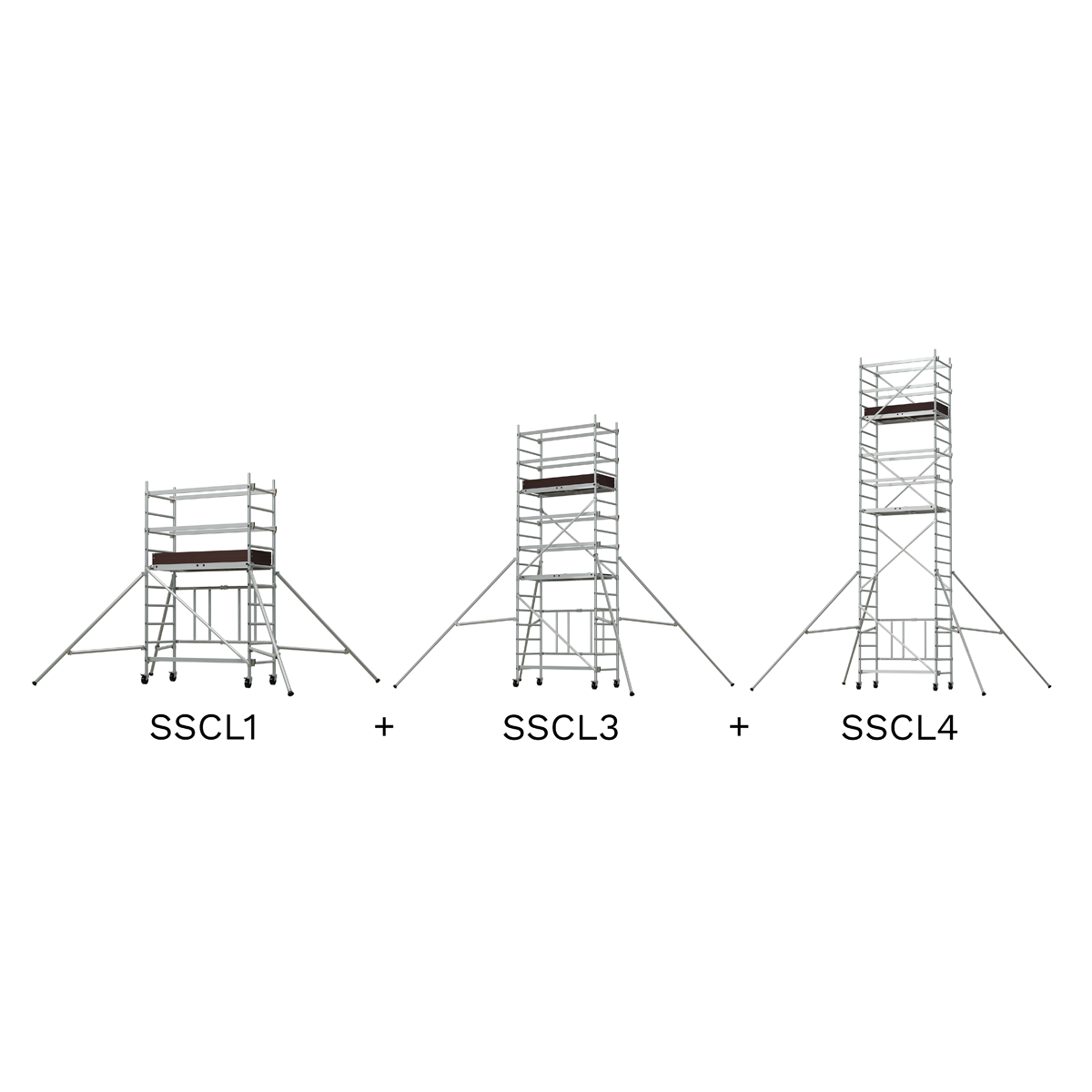Sealey Platform Scaffold Tower Extension Pack 3 For SSCL1 3.41m Height SSCL3