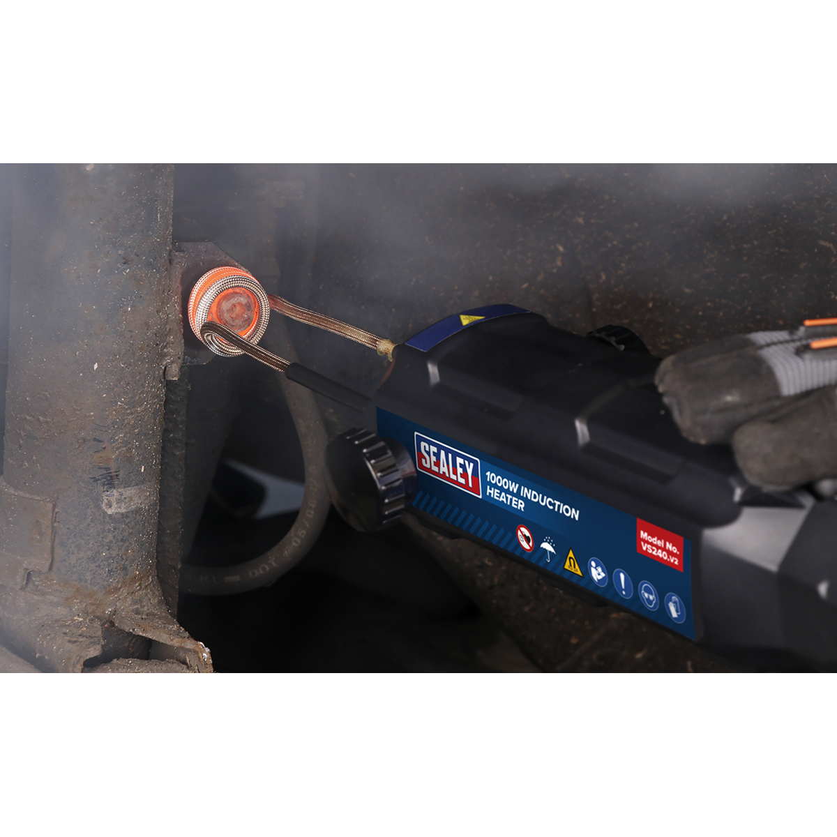 Sealey Mobile Induction Heater With Storage Case 1000W 230V Black VS240