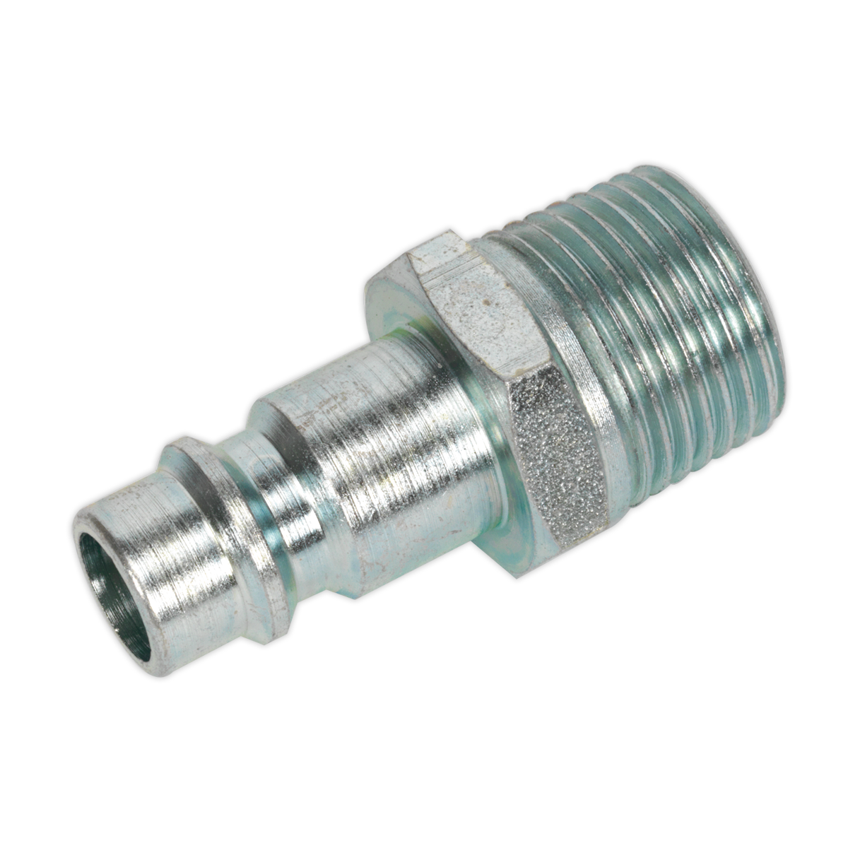 Sealey Screwed Adaptor Male 3/8" BSPT Hardened Steel Construction Pack of 2 AC83