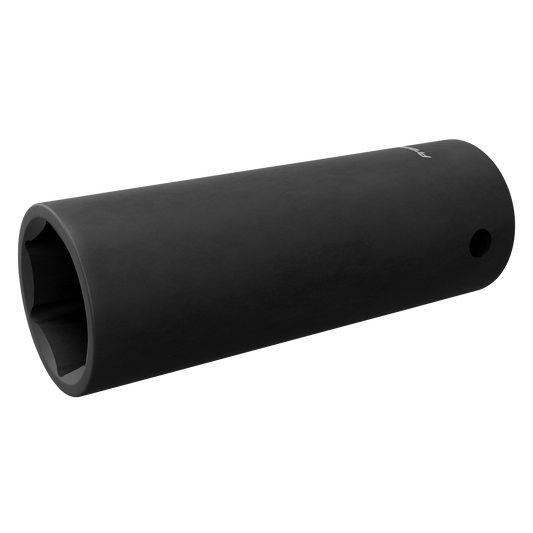 Sealey Impact Socket 19mm Deep 1/2" Square Drive Chrome Vanadium Black IS1219D
