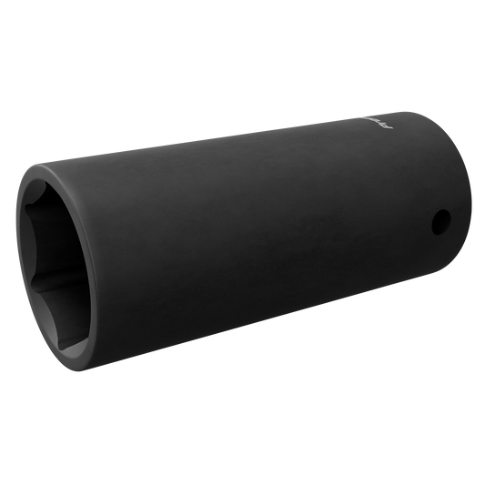Sealey Impact Socket 24mm Deep 1/2" Square Drive Chrome Vanadium Black IS1224D