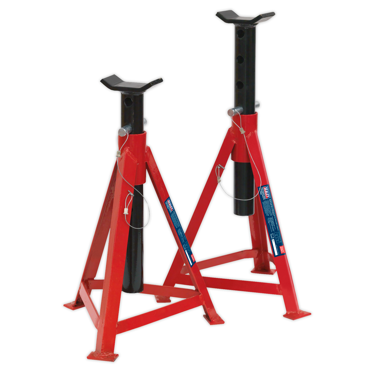 Sealey Axle Stands 2.5 Tonne Capacity per Stand 5T Per Pair Medium Height AS3000