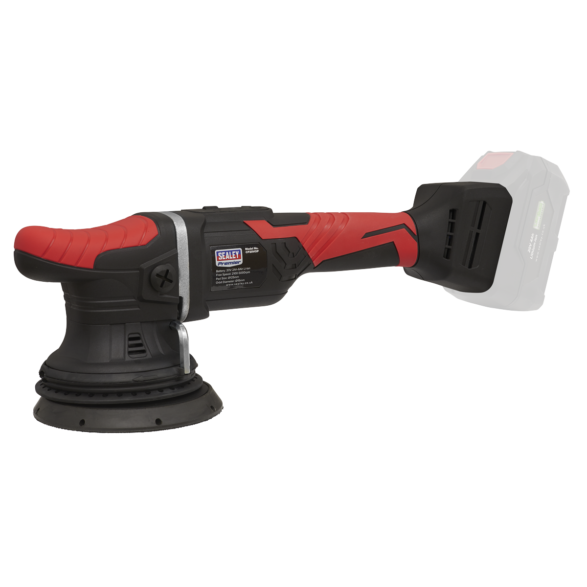 Sealey Cordless Orbital Polisher 125mm 20V Lithium-Ion Body Only CP20VOP