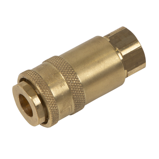 PCL Non-Corrodible Coupling Body Female 1/4" BSP Brass High Pressure AC90