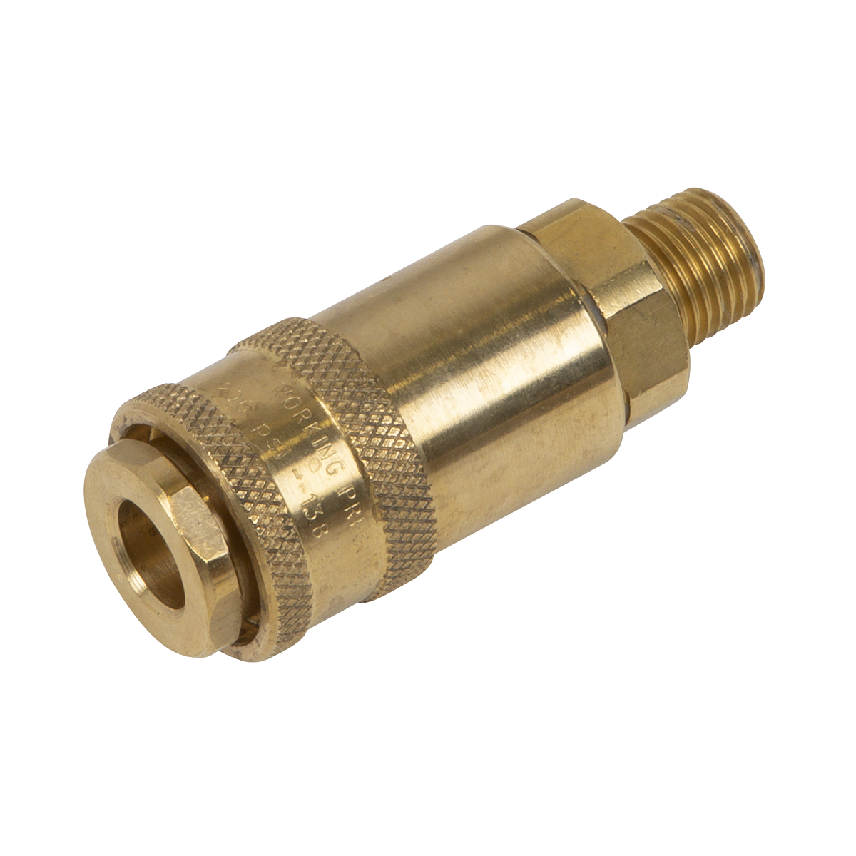 PCL Non-Corrodible Coupling Body Male 1/4" BSPT Brass High Pressure AC91
