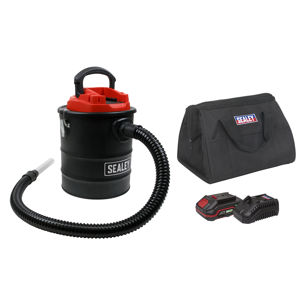 Sealey 20V 2Ah SV20 Series 15L Handheld Ash Vacuum Cleaner Kit CP20VAVKIT1