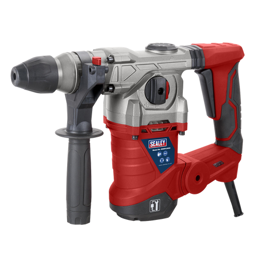 Sealey 230V 1500W 32mm SDS Plus Rotary Hammer Drill With Handle SDSPLUS32