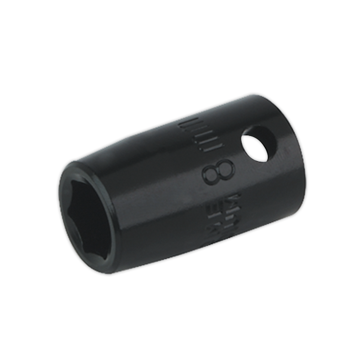 Sealey Impact Socket WallDrive 8mm 3/8" Drive Chrome Vanadium Black IS3808