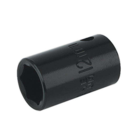 Sealey Impact Socket Tool 12mm 3/8" Square Drive - ‎Corrosion Resistant IS3812