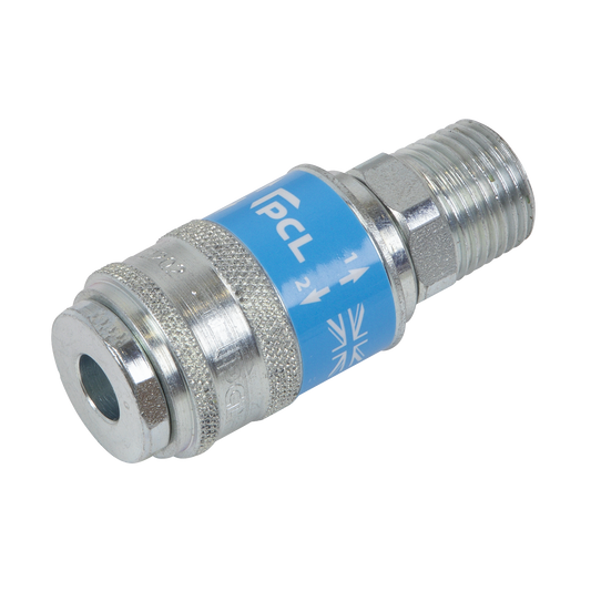 PCL Safeflow Safety Coupling Body Male 1/2" BSPT For Workshop & Agricultural Use
